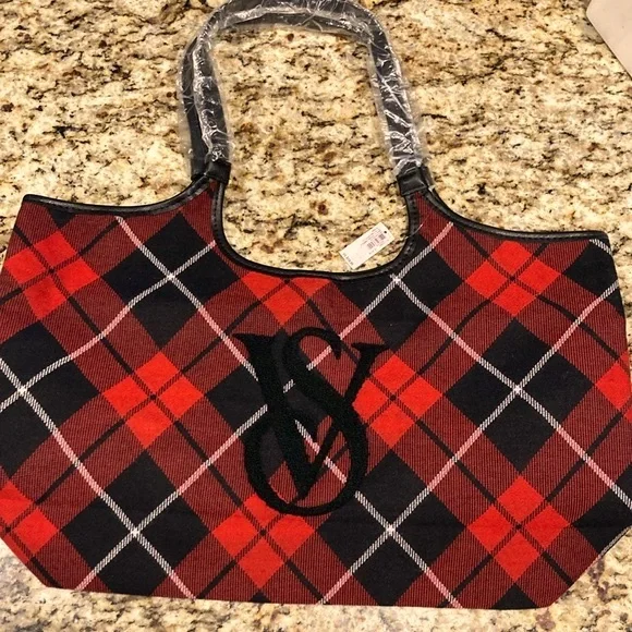 Victoria’s Secret Plaid Tote Bag - Picture 2 of 7